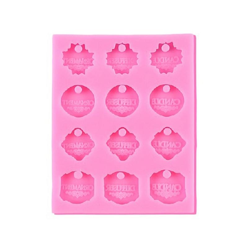 3D Month Label Shape Silicone Flexible Food Grade Mould Clay Resin Ceramics Candy Fondant Candy Chocolate Soap Mould