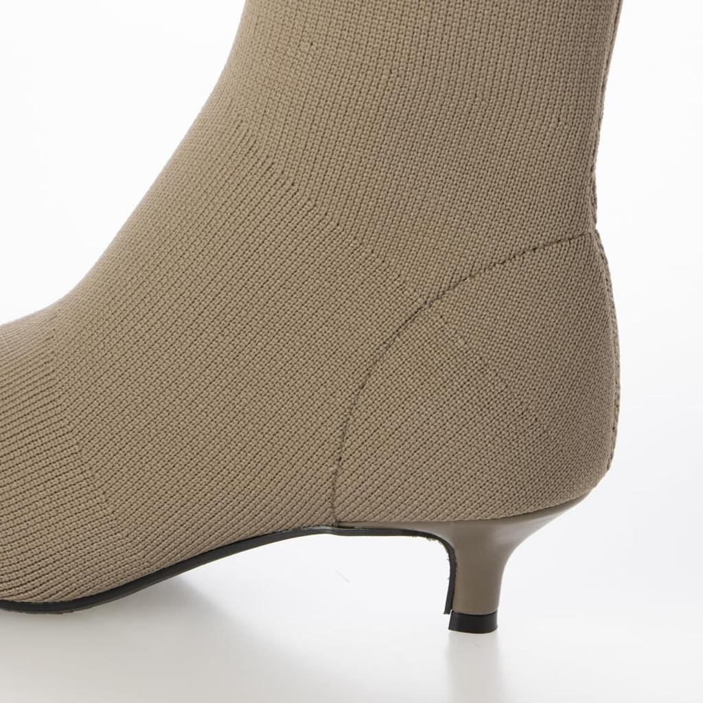 Evol Modestiefel Spitz Gestrickte Kurze Stiefel