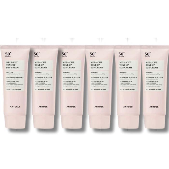 ARTDELI Melacut Sunscreen Tone-Up Sunscreen 50ml x 6 (33378401)