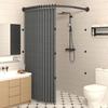 Non Perforated Corner Magnetic Folding Invisible Shower Curtain In Bathroom Waterproof and Mold Resistant, Thickened Shower Room