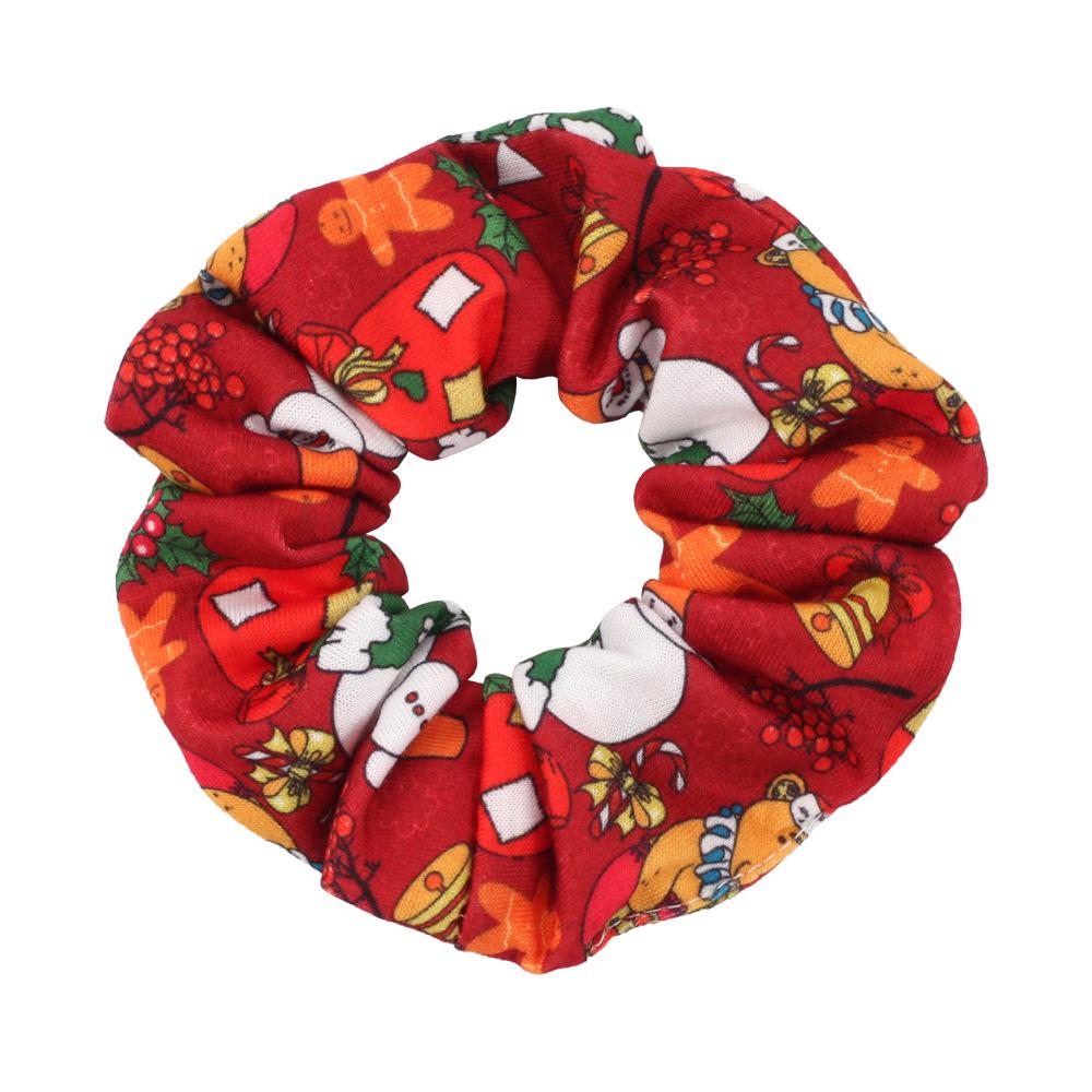 

Рождественский набор колец для волос: Снеговик, колокольчики, шапка Санты, рога оленя, леденец и праздничные аксессуары