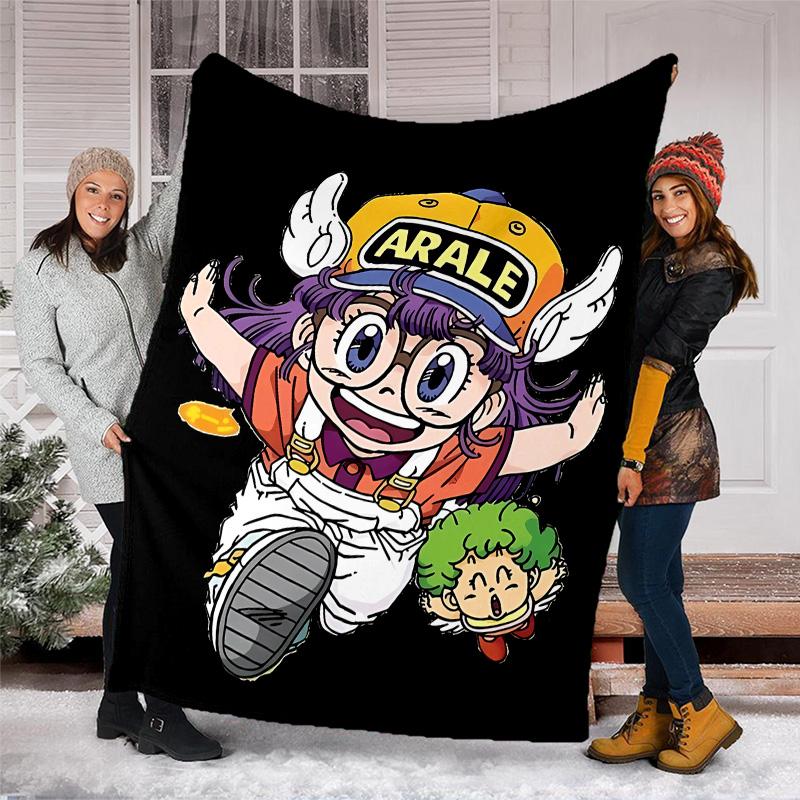 Arale Norimaki printed throw blanket—lightweight,soft,warm;versatile blanket for all seasons—perfect as &air-conditioning throw,nap blanket