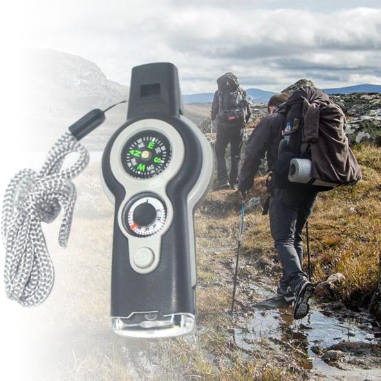 Emergency Whistle Compact Size Loud Crisp Sound Magnifying Glass Design High Decibel