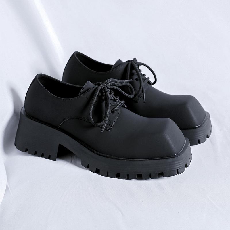 Fashion Trendy Men's Thick Soled Formal Shoes High Quality Versatile Style Fashion Party Outdoor Stroll Height Increasing Men's Shoes