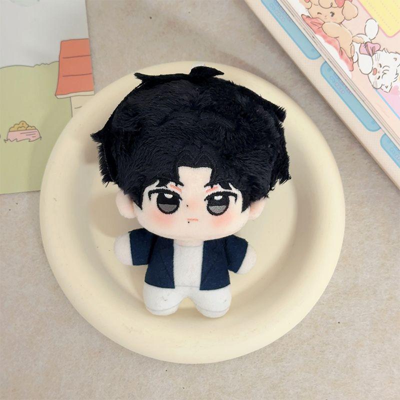 10cm Zi Yu Tian Xu Ning Rache Liebe Baumwollpuppe Kuscheltiere Plüschtier Schüler Anhänger Schlüsselanhänger Geburtstagsgeschenk Plüschpuppe 10CM gray