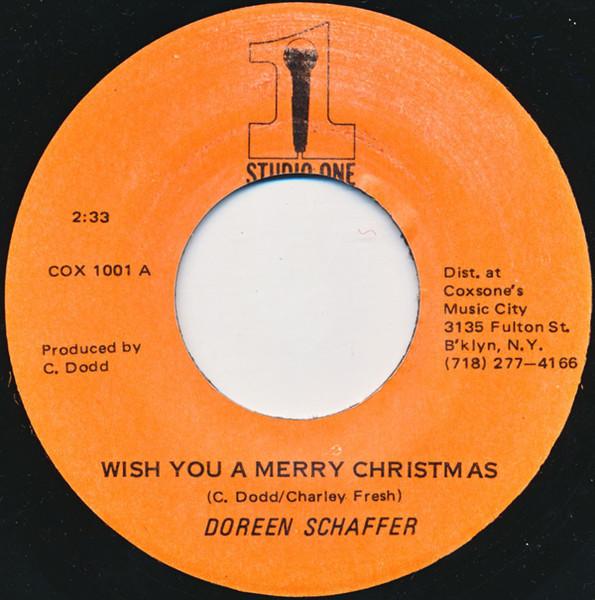 

7-дюймовая пластинка DOREEN SCHAFFER Wish You A Merry Christmas COX1001 STUDIO ONE US Регги Ска Даб Б/у