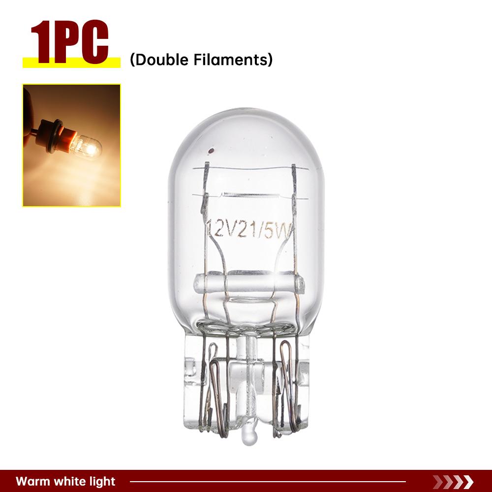 1pcs T20 7440/7443 Signal Light 12V21W Clear Glass DRL Daytime Running Lights Turn Stop Signal Brake Tail Light Bulbs