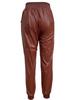Street Trend High-Waist Leather Pants for Women - European & American Motorcycle Style, Autumn/Winter Fashion
