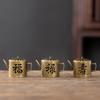 Incense Burner Hollow Structure Ash Catcher Retro Brass Censer Cense Stick Holder Chinese Ancient Style Home Desktop Decor Craft