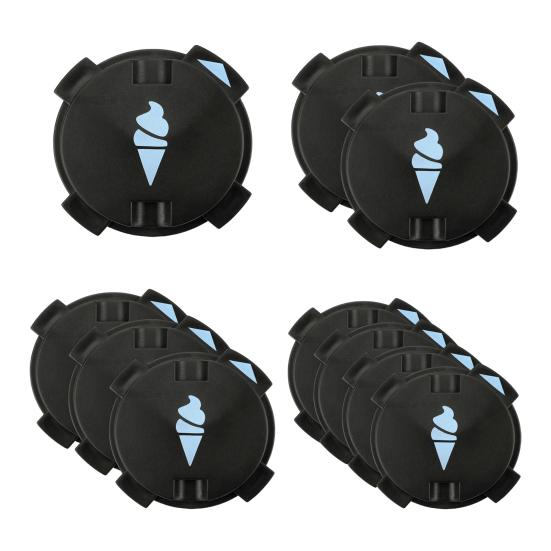 1/2/3/4Pcs Dustproof Seal Lid Fits for Ninja NC701 Ice Cream Maker Keeps Ice Cream Clean Easy to Install Ice Cream Pattern Machine Dust Cover