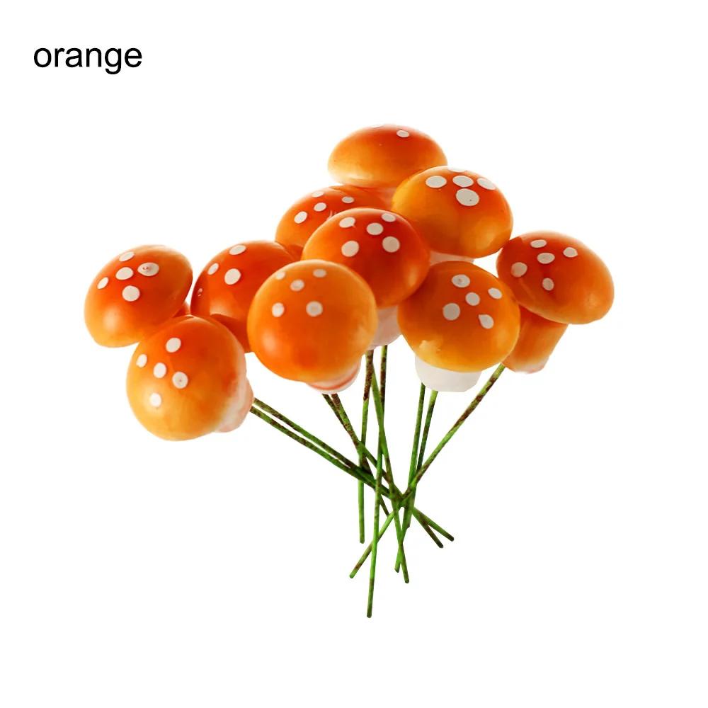 1/10Pcs Mini Mushroom Artificial Foam Potted Plants Decor Garden Ornament Resin Craft Moss Decoration Miniature Figurine