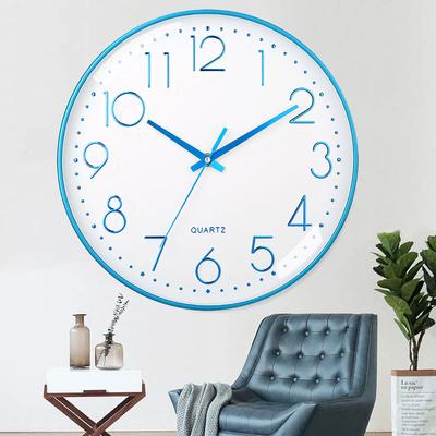 Modern Simple Fashion Wall Clock Non-punching Silent Non-ticking Wall Clock for Wall Decoration Living Room Bedroom Kitchen