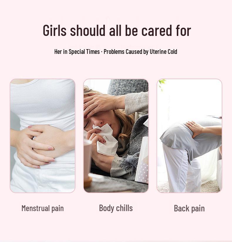 Self-Heating Menstrual Support Belt for Uterus and Lumbar Relief
