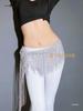 Zhao Hao Rhinestone Tassel Belly Dance Waist Chain Scarf – Multi-layered, Hot-fix Dancewear for Group Performances