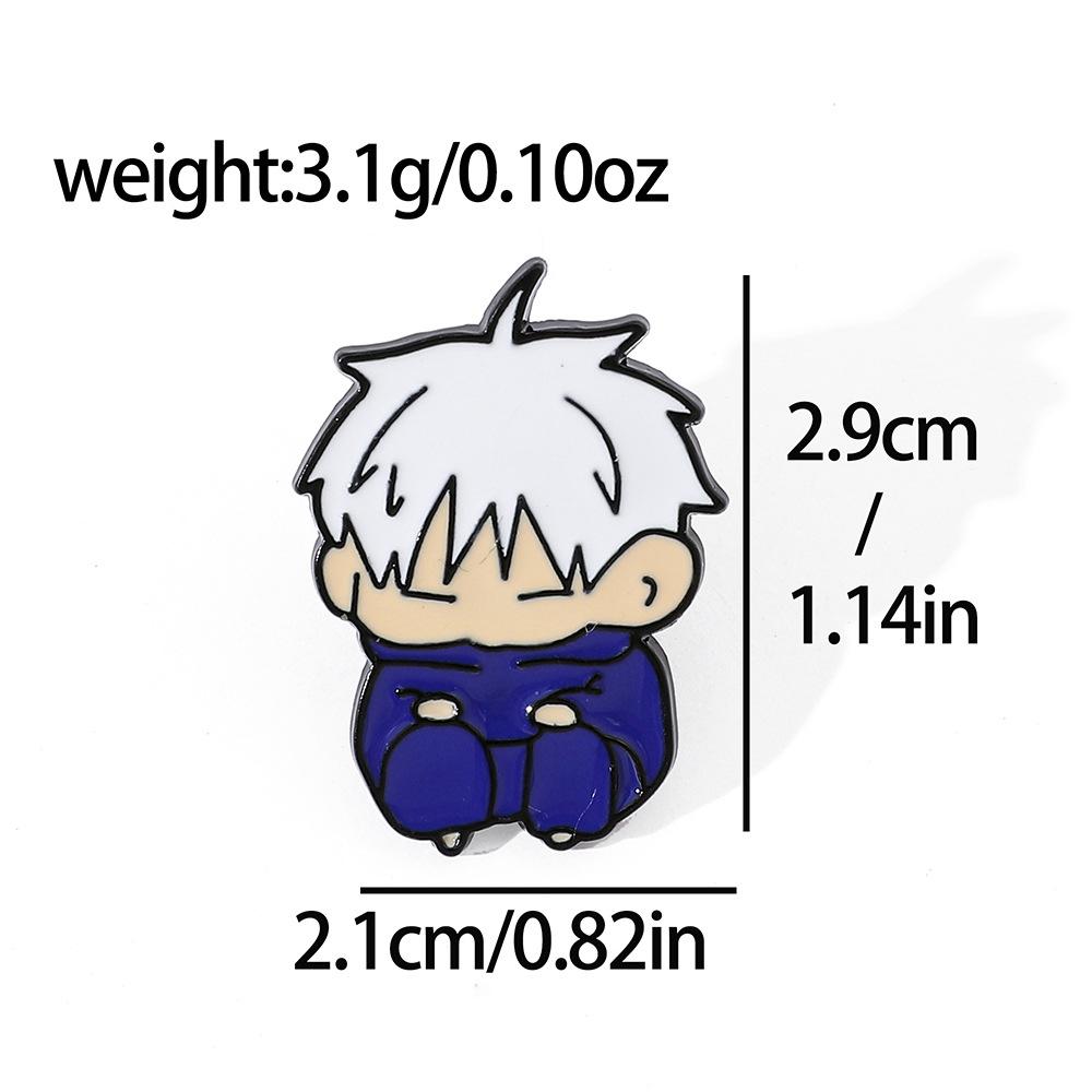 Японская мультфильм анимация креативный заклинание возвращение металлический значок аксессуары милый Q версия персонаж Ся Юцзе брошь