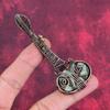 Copper larimar pendant copper wire wrapped jewelry guitar gemstone pendant copper wire wrap pendant handmade unique jewelry gifts for mother