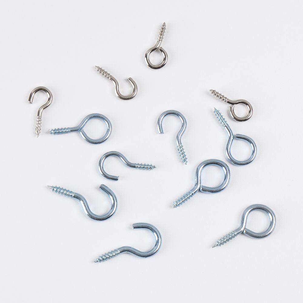 Wall Hanger Tool Jewelry Findings Clasps Threaded Peg Cup Hooks Silver Eyebolt Eye Screws