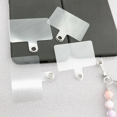 10 stuks Transparante Mobiele Telefoon Lanyard Patch Ultradunne Telefoons Crossbody Riem Hangkoord Vervangende Pakking