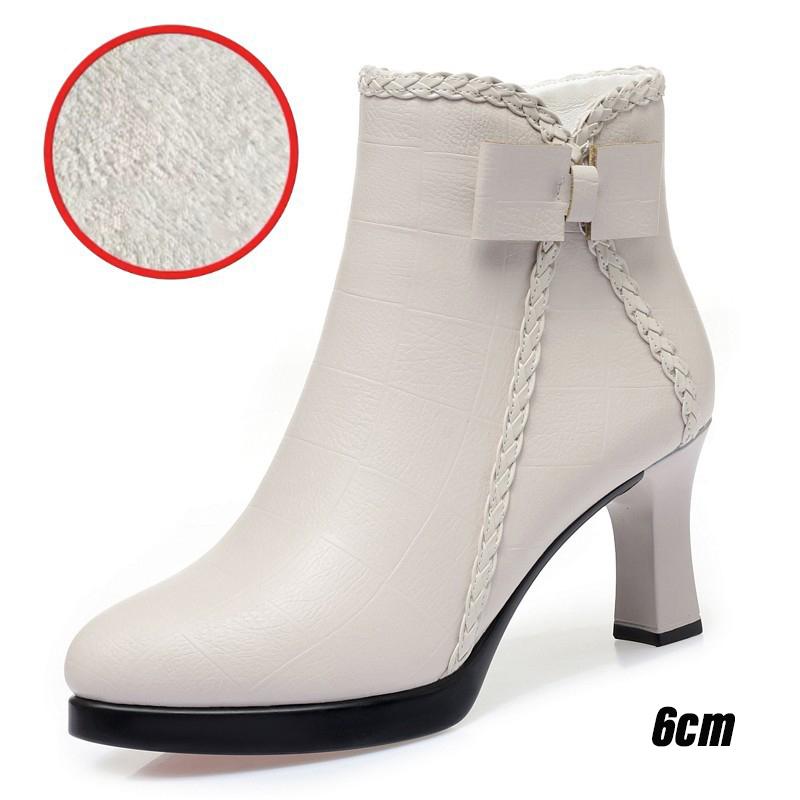 Jesienne damskie buty na platformie z aksamitnym obcasem, botki na obcasie, zimowe, wszechstronne, z czubkiem, ciepłe, krótkie botki