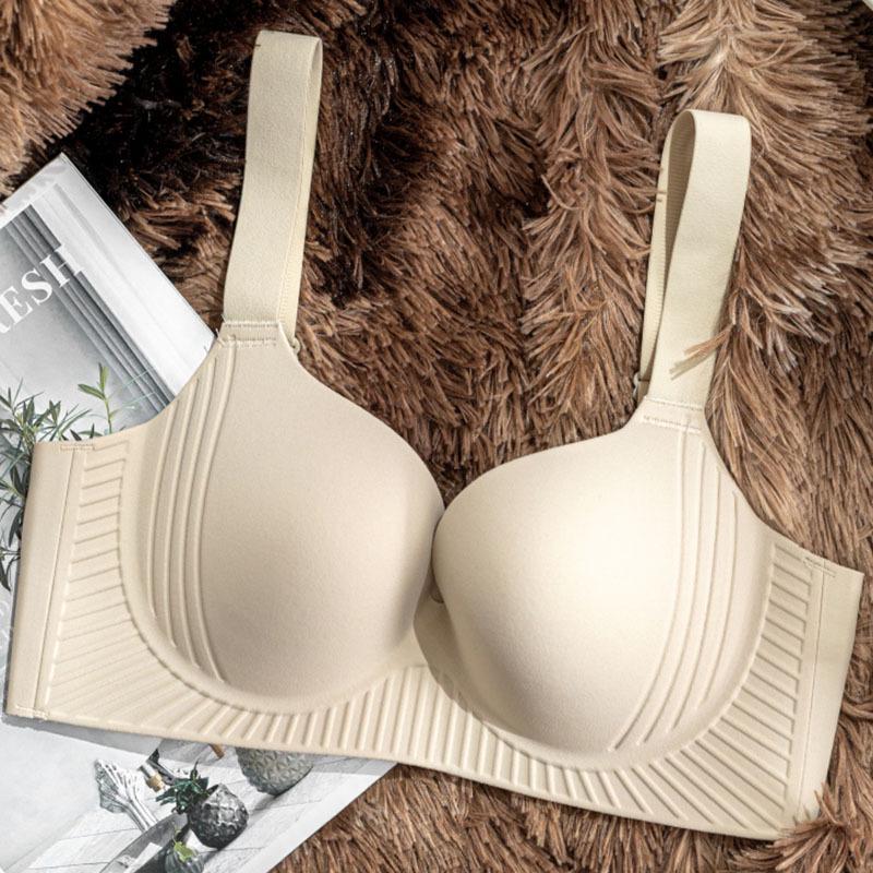 

Бесшовный бюстгальтер пуш-ап большого размера: Эффект похудения, Предотвращение провисания, Поддержка большой груди, Идеально для лета 44/100BC