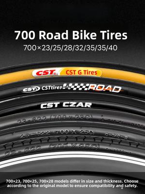 CST Road Bike Tire 700C Outer Tire Inner And Outer Tire Set 700X202325283235C3840 for Cycling Equipment And Accessories