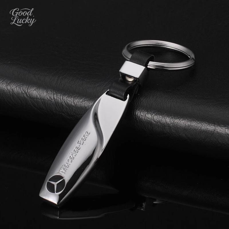 AXX2 Luxury Metal Car LOGO Emblem Chain Key Ring Accessories For Mercedes Benz AMG W203 W206 W220 W205 W211 W212 W201 W168 W108 W222