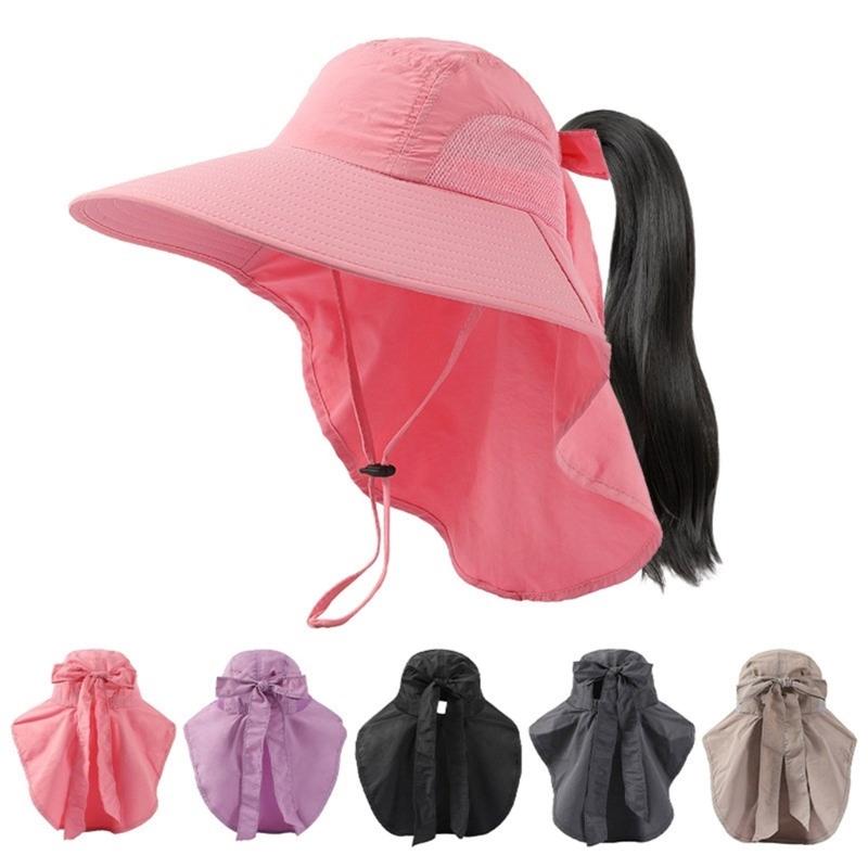 Unisex Fisherman Hat Neck Flap Bucket Hat For Girls Versatile Fashion Neck Flap Hat Bucket Hat Multiple Color