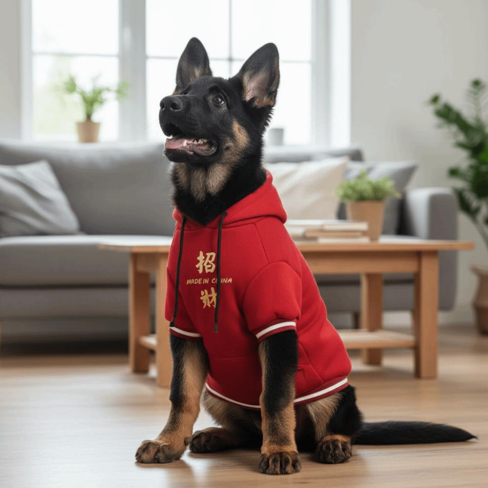 Warm Winter Puppy Clothes Thicken Dog Two-Legged Clothing Festive Dog Sweater  Indoor Outdoor
