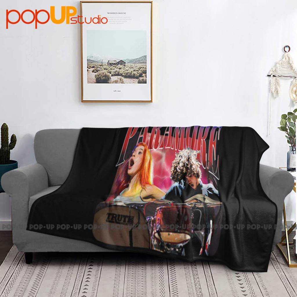 Paramore Rock Band 2023 Hayley Williams Homage Vintage Classic Ultra-Soft Blanket Quilt Winter Sofa Cover Bed Covers