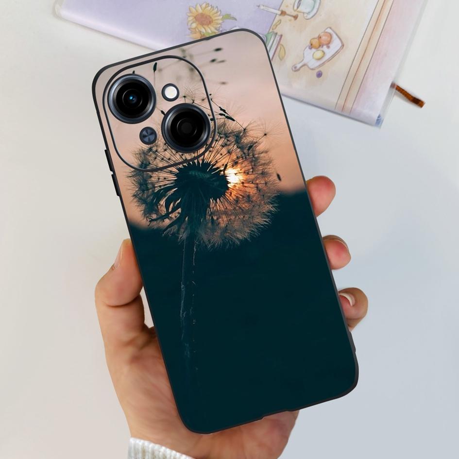 For Phone Case Tecno Spark Go 1 Cover 2024 Popular Flower Soft Silicone Back Protective Cover For Tecno Spark Go 2025 Pop 9 Etui
