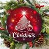 Christmas Round Metal Tin Sign Vintage Wreath Wall Art Holiday Decoration Gift 8 Inch