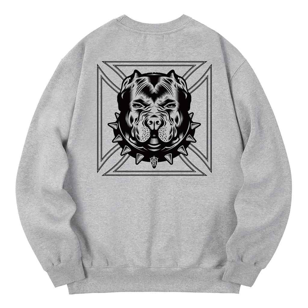 KAN6312 Kmg0114 Pitbull Fleece-Lined Sweatshirt - Gray
