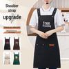 Unisex Waterproof Oil-Proof Apron with Custom Logo for Kitchen, Home, and Restaurant Use