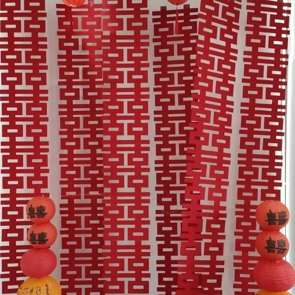 Hartvormige Bruiloftsdecoratie Props Rode Non-woven Stof Follow-Up Fotografie Props Verlovingskamer Decoraties