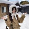 Women Soft Plush Scarf Winter Thicken Warm Faux Rabbit Fur Snood Scarves Outdoor Cold-Proof Neck Collar Neckerchief