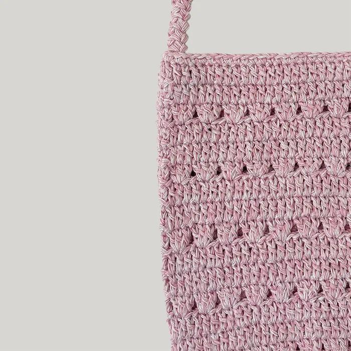 Ilo Handmade Knit Shoulder Bag Pink
