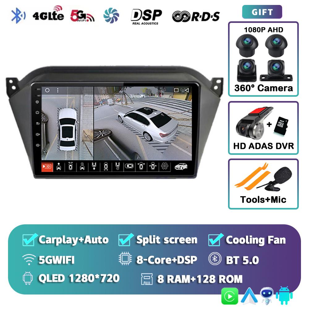 Android14 wireless Carplay Auto For JAC S2 T40 2015 2016 2017 2018 Car Radio Multimedia 2 Din GPS NAVI Player Stereo WIFI+4G LTE