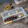 Multipurpose Transparent Organiser Box For Home Repair Tool Easy Carry Handle And Plastic Construction Toolbox
