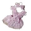 Infant Photography Outfit Dress Hairband with Delicate Bowknot and Sparkling Star Detailing for 0-3 Month Olds