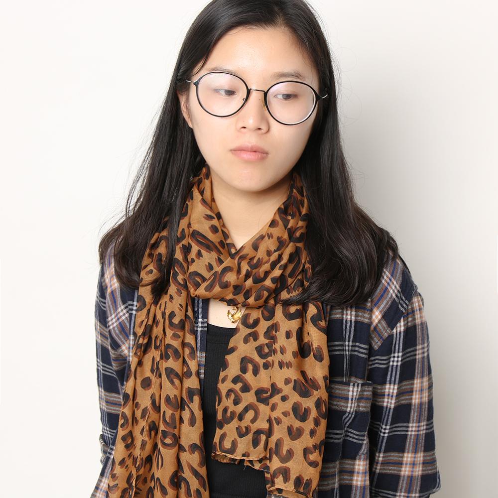 Soft Women Fashion Shawl Wrap Chiffon Leopard Scarf