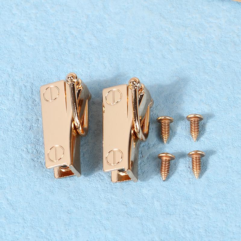 1 set metallväska sidoankare kilpåse sidokantspänne ankarlänk hängare klämmor Hårdvara med D-ringar för väska handväska rem