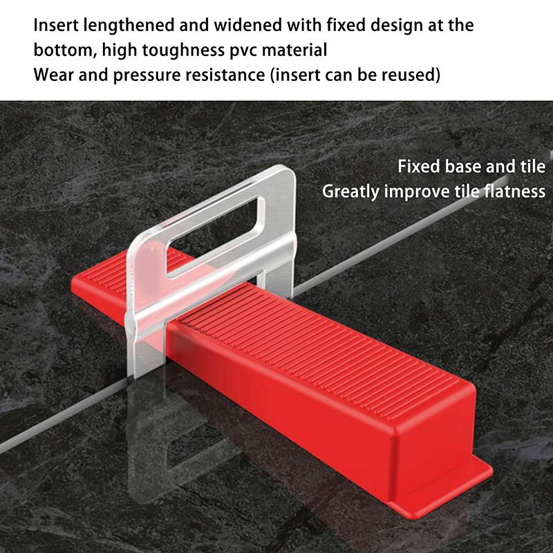 100Pcs Ceramic Tile Spacers Tile Leveling System Clips 1.0/2.0/3.0Mm For Ceramic Tile Laying Leveling Construction Tools