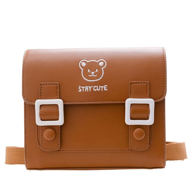 Korean Retro Baby Backpack Primary School Bag Kindergarten Kids Cambridge Bags Cartoon Bear Children's Boys Girls Shoulder Bag