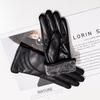Women's Genuine Leather Winter Warm Gloves for Outdoor Sports, Thickened Matching Apparel Gloves