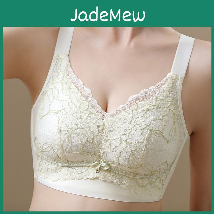 03cm C Cup Thin Bra Section Of Underwear Large Size Bra For Women Without Steel Ring Warm Feeling Adjustable Large Cup Bra Gathering