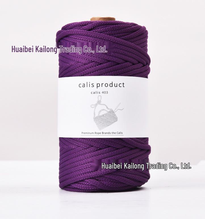 4mm Cotton-Polyester Crochet Cord for DIY Hand-Knitted Bags and Weaving