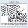 32/40/50Cm Portable Collapsible Fishing Net Wear-Resistant Rubber Mesh Fish Catch Trap Landing Outdoor Multifunctional Dip Net