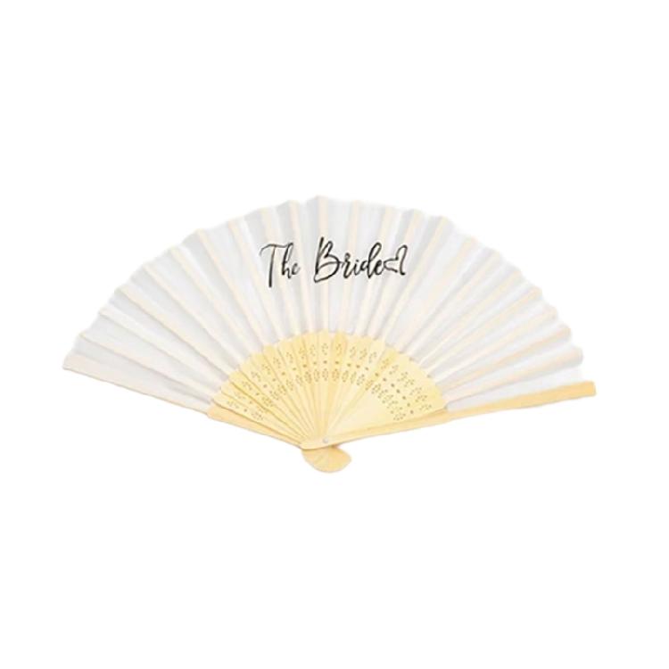 Веер с принтом для невесты Свадебный веер Свадебный декоративный Веер для рук невесты Зонт-трость Вечеринка Сценические украшения 1