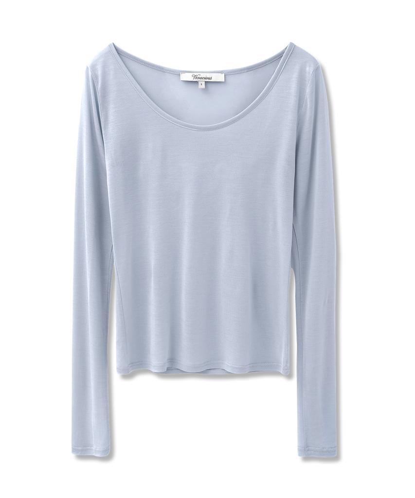 VIVACIOUS Brin See-Through Round Neck Tee_6 Colors