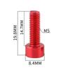 2/4pcs Bicycle Water Bottle Cage Bolts Holder Screws Hex Socket Screws M5 Aluminum Holder Bolts MTB Road Bike Accessories